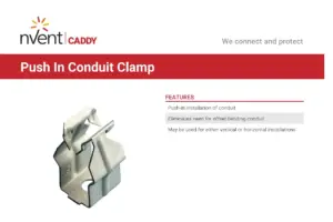 Caddy Push In Conduit Clamp